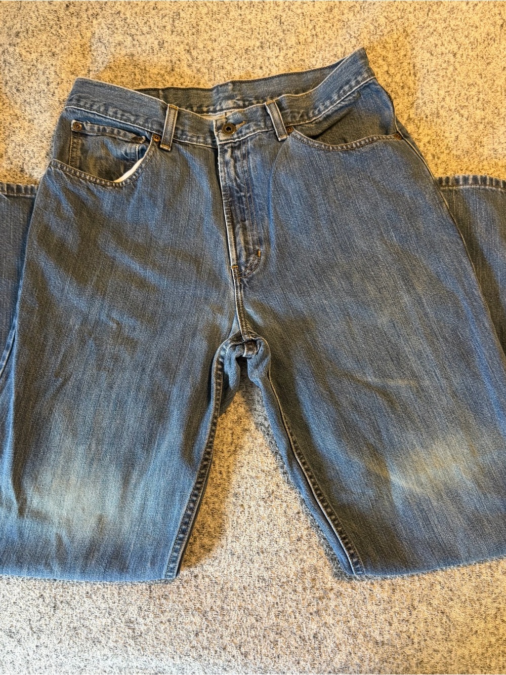 Vintage Y2K L.L. Bean blue jeans size 33x32 classic - Picture 3 of 5